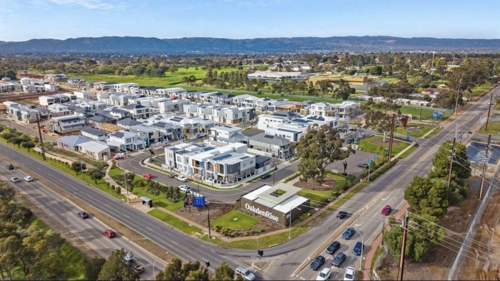 Aerial view of the Oakden Rise community energy network