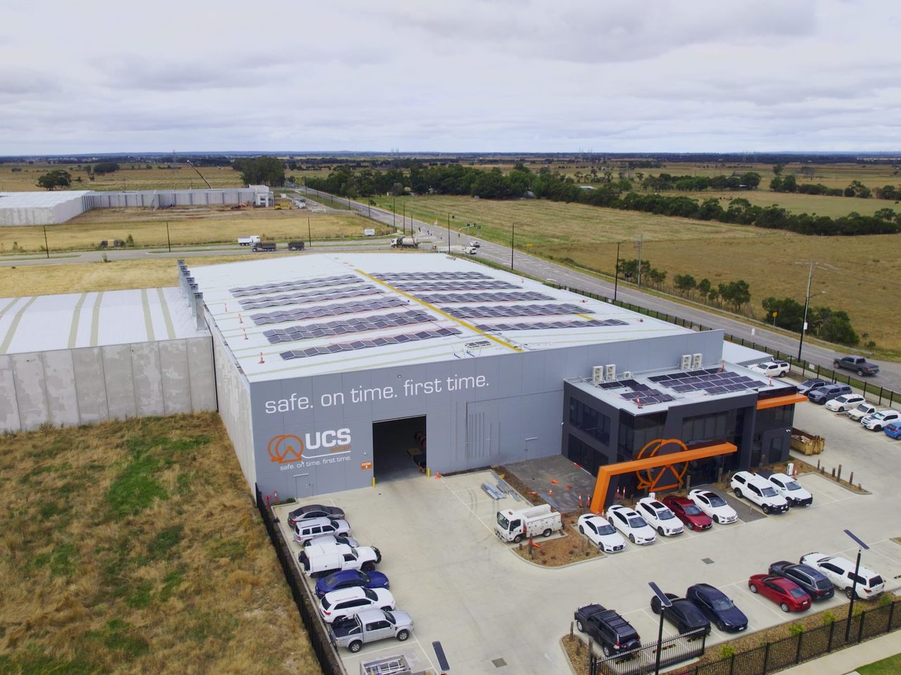 Aerial view of the Pakenham integrated energy project